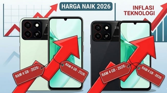 Harga Ponsel 2026 Diprediksi Lebih Mahal, RAM 4 GB Kemungkinan Kembali Populer