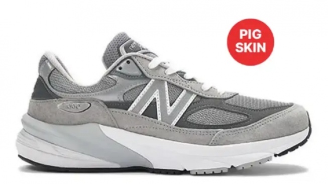 Ilustrasi Sepatu new balance mengandung kulit babi. (blibli.com)