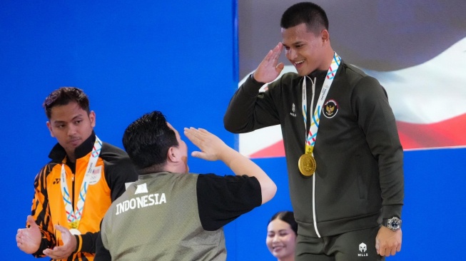 Kata Erick Thohir Usai Rizki Juniansyah Pecahkan Rekor Dunia di SEA Games 2025