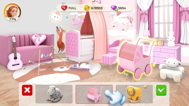 Game Offline untuk Perempuan di Android - My Home Design - Modern City. [Google Play Store]