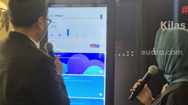 Head of Public Policy and Government Relations TikTok Indonesia, Hilmi Adrianto dalam jumpa pers TikTok Safety Wrap Up 2025, Jakarta, Selasa (16/12/2025). [Suara.com/Dythia]