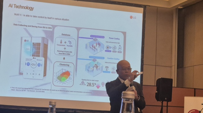 Media meeting LG Electronics Indonesia di Jakarta, Selasa (16/12/2025). [Suara.com/Dythia]