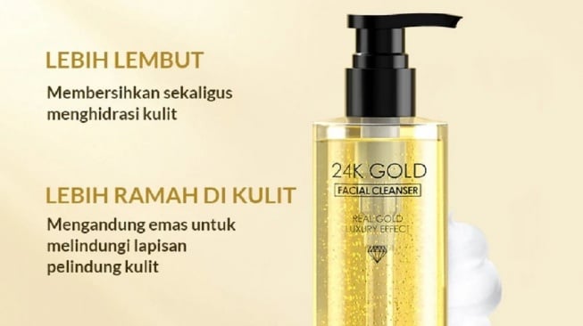 Facial Cleanser Bioaqua 24K Gold (Shopee/BIOAQUA Indonesia Official Shop)