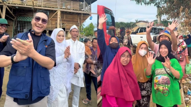 Datang ke Aceh untuk Bantu Korban Banjir, Arie Untung Disambut Kehangatan