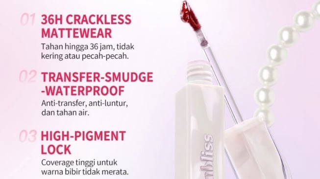 Lipstik yang tahan lama hingga 24 jam lebih. (Shopee)
