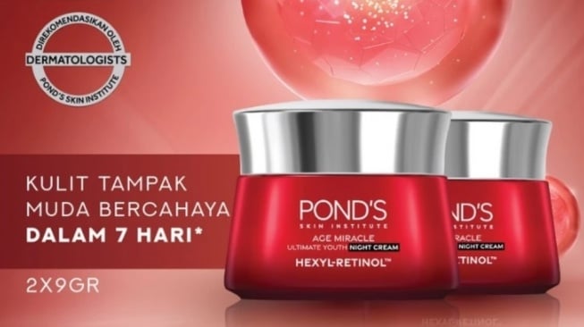 Ponds Age Miracle Hexyl Retinol Niacinamide (Shopee)