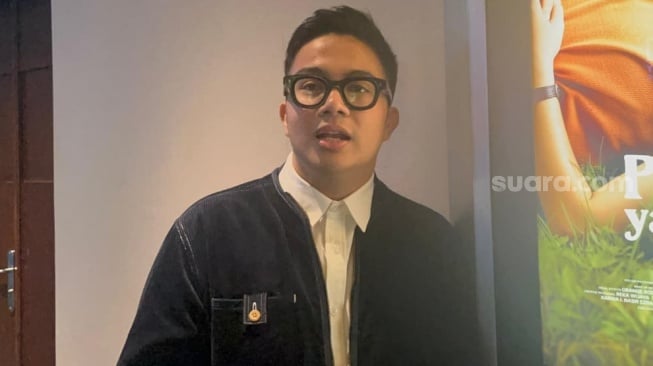 Umay Shahab produseri film Patah Hati yang Kupilih. Film yang dibintangi Prilly Latuconsina dan Bryan Domani, yang bertema tentang hubungan beda keyakinan. [Rena Pangesti/Suara.com]