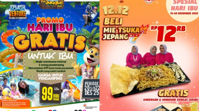 Kumpulan Promo Hari Ibu 2025 dari Makanan, Skincare hingga Tempat Rekreasi