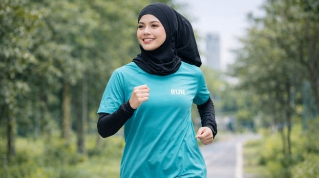 Outfit lari wanita berhijab [ChatGPT]