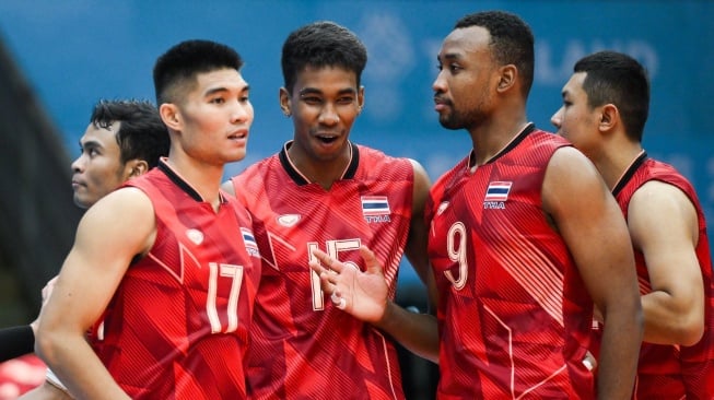 Timnas Voli Thailand di SEA Games 2025. [Dok. Facebook: Thailand Volleyball Association]
