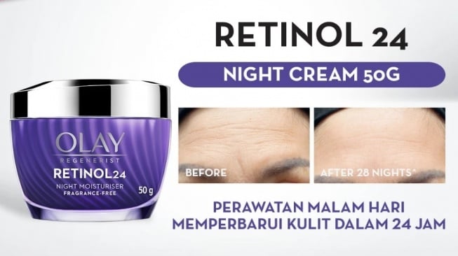 Olay Regenerist Retinol 24 Niacinamide Night Moisturizer (Shopee/Olay Official Shop)
