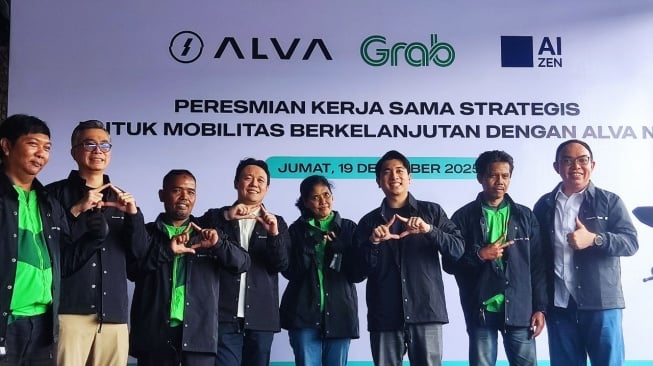 Era Baru Ojol Dimulai! Grab, ALVA dan AIZEN Turunkan 250 Motor Listrik, Isi Baterai Secepat Kilat (Suara.com/Gagah Radhitya)