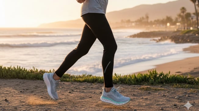 Outfit lari wanita berhijab [Gemini AI]