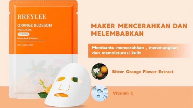 BREYLEE Sheet Mask Vitamin C (Shopee)