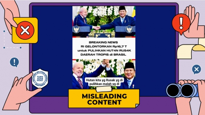 cek fakta bantuan hutan brazil