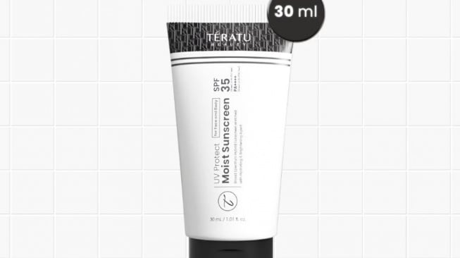Sunscreen lokal untuk mengatasi kulit kering. (Shopee)