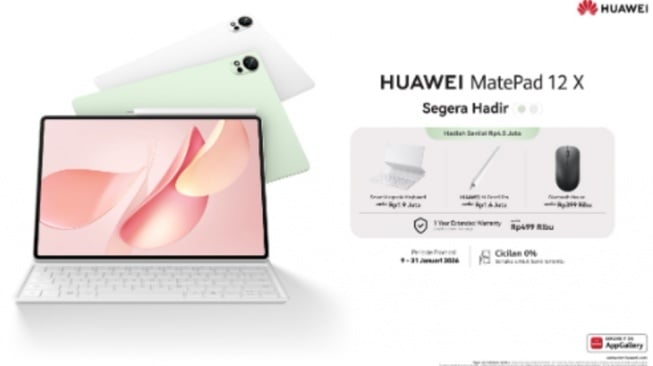 HUAWEI MatePad 12 X (2026). (Dok: Huawei)