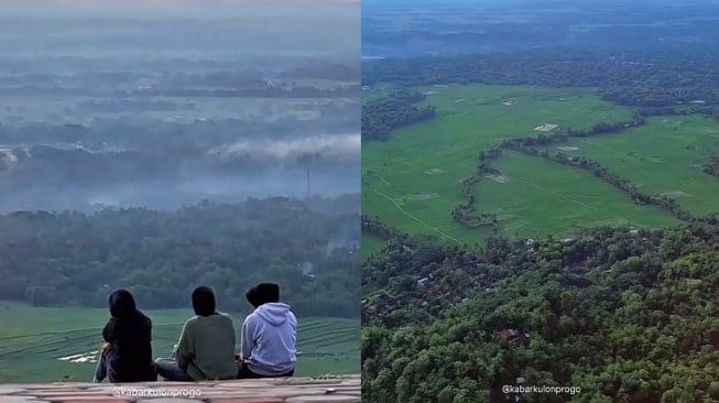 Paralayang Giri Sembung (TikTok/kabarkulonprogo)