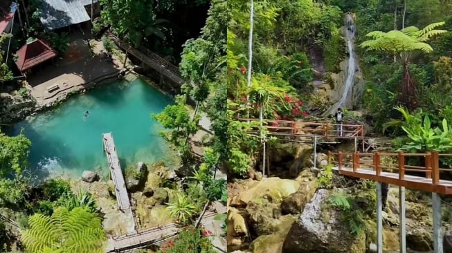 Air Terjun Kembang Soka (Tangkap layar TikTok)