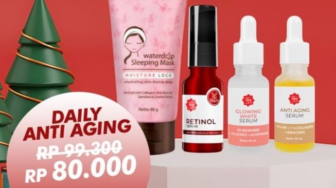 Skincare anti aging Viva promo Natal 2025. (beliviva.vivacosmetic.com)