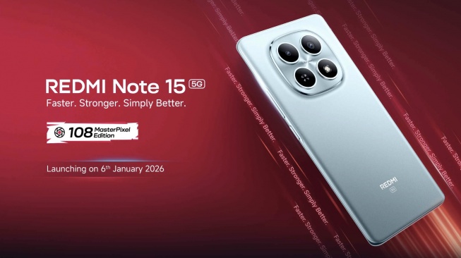 Redmi Note 15 5G Resmi Menggoda, Bodi Super Tipis dan Tahan Air