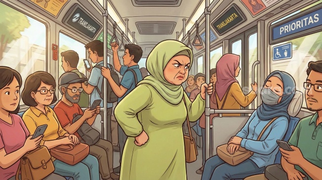 Drama Rebutan Kursi Transjakarta: Hak Penumpang Sakit Dibenturkan Etika Pada Lansia, Siapa Salah?