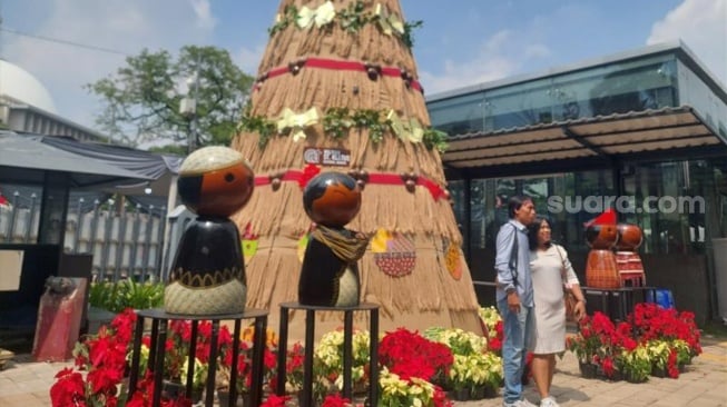 Dekorasi Natal Katedral Jakarta Tampil Sederhana, Gunakan Bahan Daur Ulang dan Wastra Nusantara