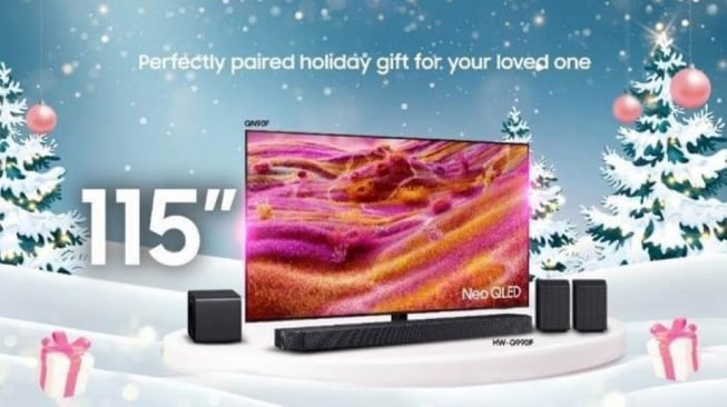 TV Samsung dengan berbagai fitur AI. [Samsung]