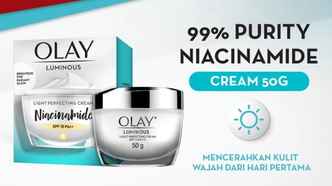 Olay Luminous Light Perfecting Cream SPF 15 (Shopee/Olay Official Shop)