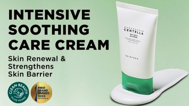 Madagascar Centella Tea-Trica B5 Cream (Shopee/SKIN1004 Indonesia Official)