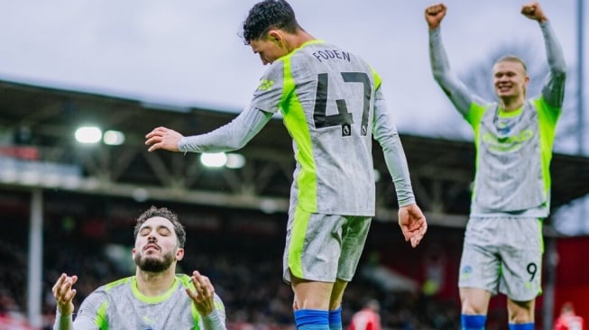 Hasil Liga Inggris: Tekuk Nottingham, Manchester City Geser Arsenal dari Puncak Klasemen