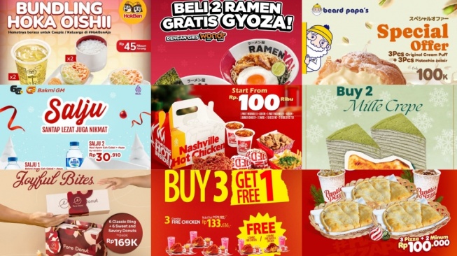 9 Promo Makanan Spesial Malam Tahun Baru di Mall, Diskon dan Paket Hemat Buat Keluarga