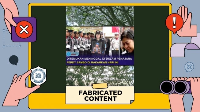 Cek Fakta Ferdi Sambo ditemukan tewas di penjara