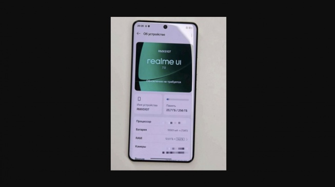 Bocoran Realme dengan baterai 10.001 mAh. [GSM Arena]