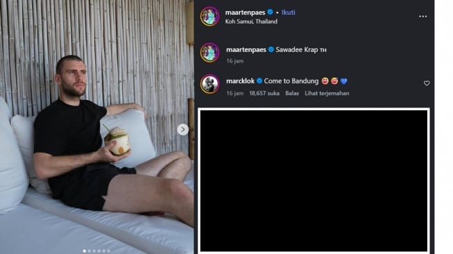 Maarten Paes digoda Marc Klok ke Persib Bandung. (Instagram Maarten Paes)