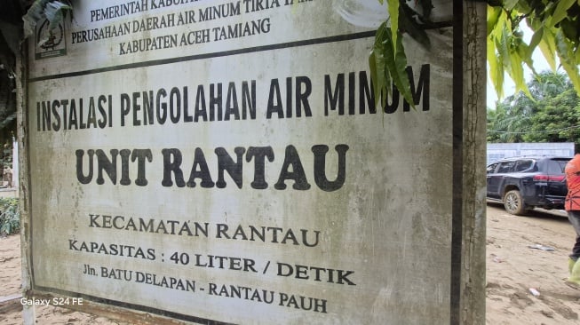 Instalasi Pengolahan Air Minum Unit Rantau sudah berfungsi kembali. (Dok: Kemen PU)
