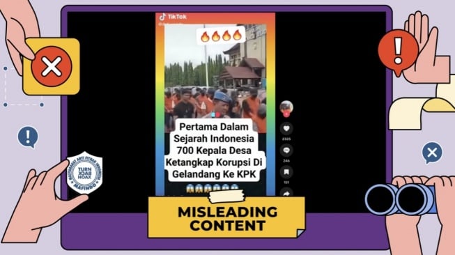 cek fakta 700 kades ditangkap KPK