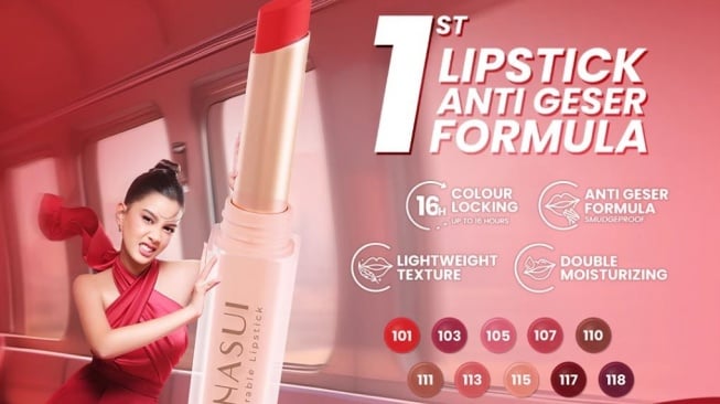Pilihan lipstik transferproof untuk Tahun Baru. (Shopee)