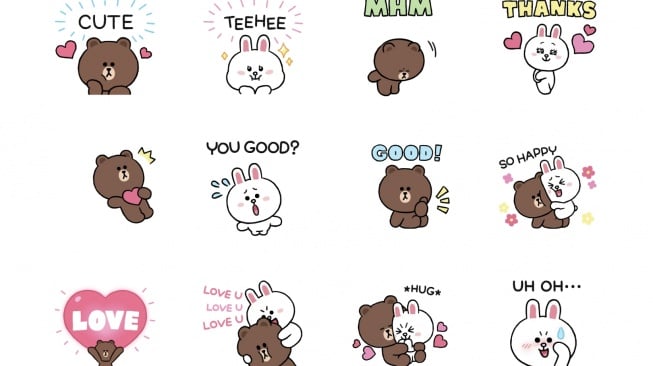 Stiker LINE. [LINE Indonesia]