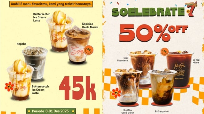 Promo kopi saat tahun baru