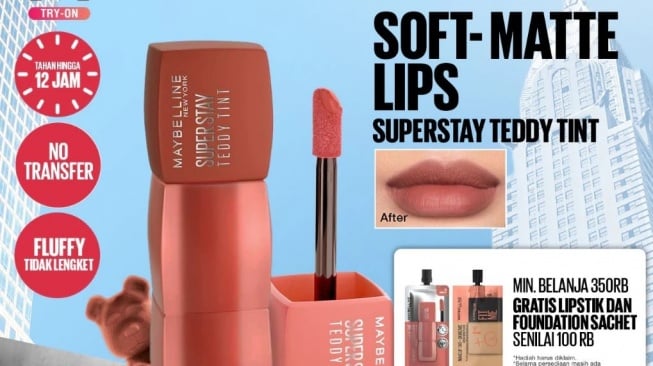 Pilihan lipstik transferproof untuk Tahun Baru. (Shopee)