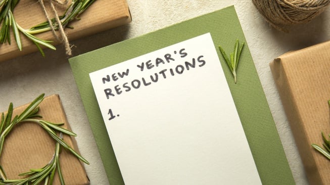 Ilustrasi resolusi tahun baru (Freepik/freepik)