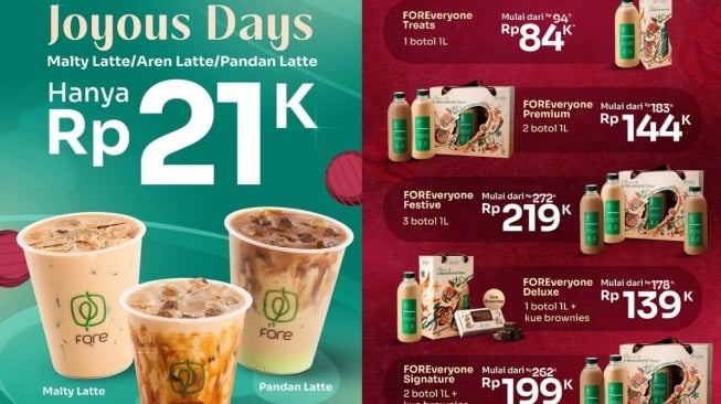 Promo kopi saat tahun baru