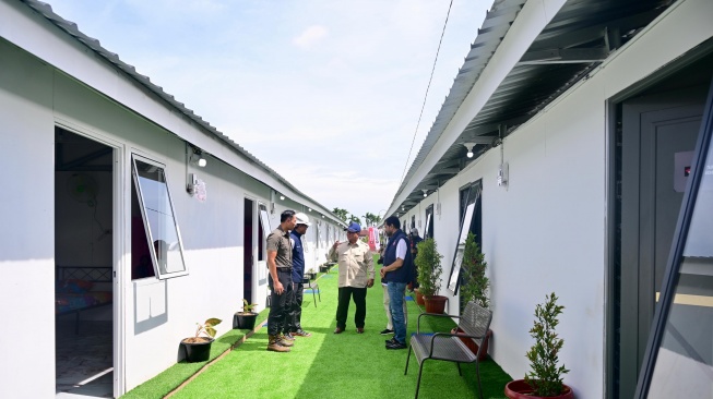Hunian Sementara (huntara) selesai dibangun dan siap dihuni para korban banjir di Aceh Tamiang. [Dok BPI Danantara].