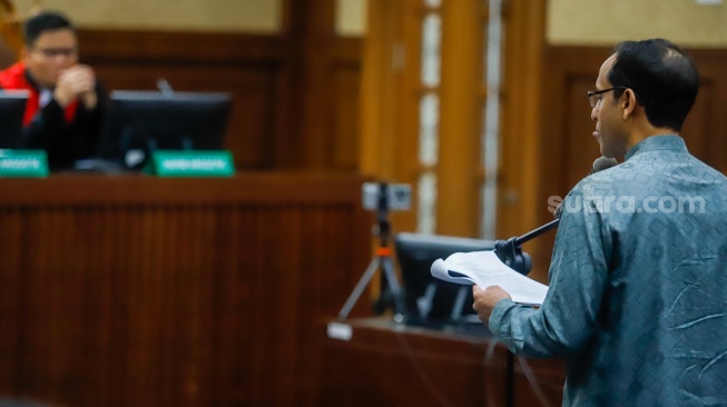 Potret Nadiem Makarim Jalani Sidang Perdana Kasus Korupsi Chromebook