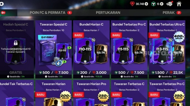 Bundel Gacha FC Mobile. (ist)