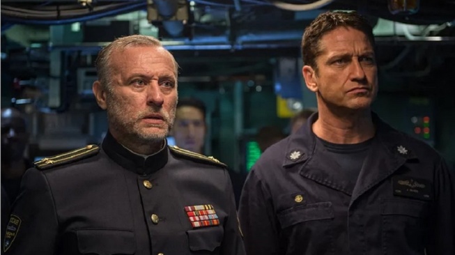 Film Hunter Killer yang dibintangi Gerard Butler dan Gary Oldman akan tayang Selasa (6/1/2026) malam ini pukul 21.00 WIB di Trans TV. [YouTube]