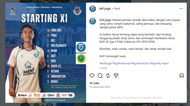Profil Pemain KAFI FC Pelaku Tendangan Kung Fu Brutal Menyasar ke Leher Lawan