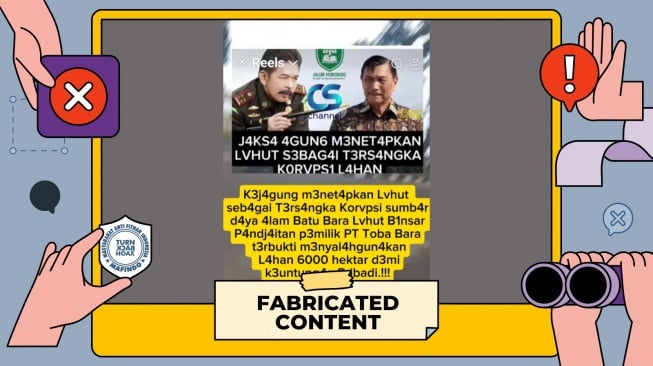 Cek fakta menteri Luhut jadi tersangka