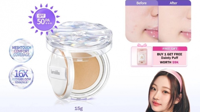 Pilihan Cushion untuk Usia 50-an. (Shopee)